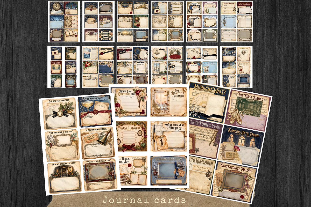 The Last Hour Vintage New Year Kit, a Seasonal Illustration by ThatsDesignArt (Photo 16 of 19)