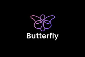 Butterfly logo icon illustration, a Branding & Logo Template by Dyn Studio