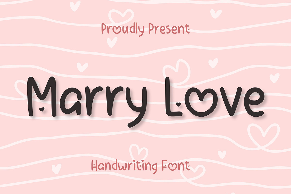 Marry Love, a Handwritten Font by Aisyah (Photo 1 of 5)