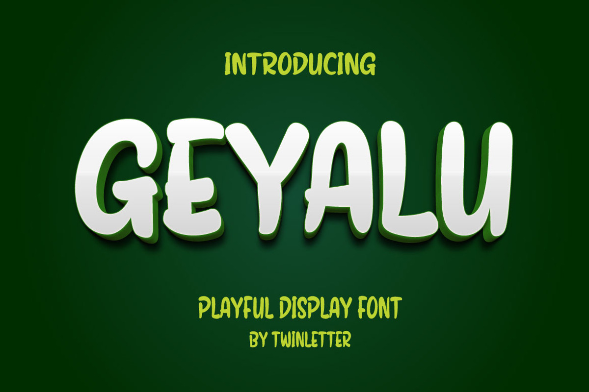Geyalu, a Sans Serif Font by twinstd (Photo 1 of 14)