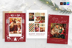 Christmas Greetings Card Template, a Stationery Template by BrandPacks