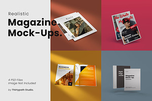 Realistic Magazine Mock Ups