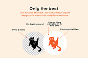 Playful Cats Clipart Bundle, an Animal Illustration by ClayStudio (Thumbnail 4 of 7)