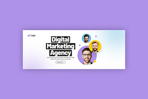 Marketing Agency Facebook Cover, a Social Media Template by Saman Osama