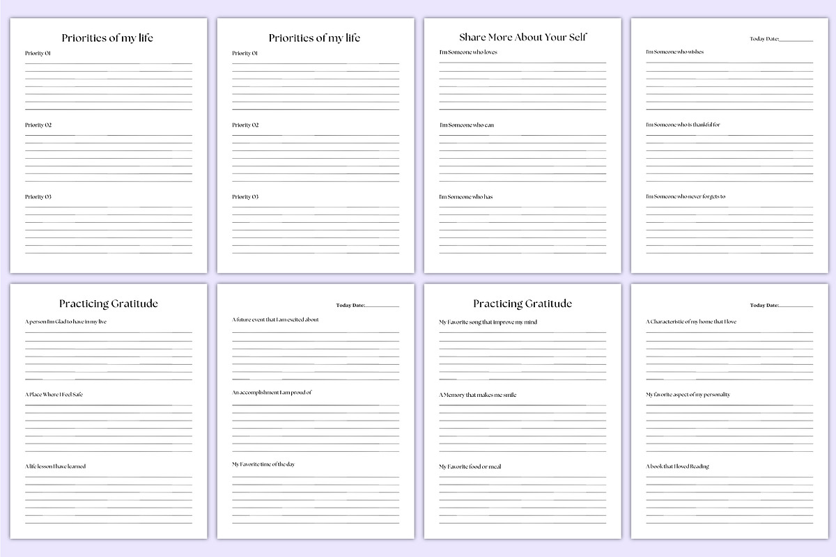 2025 Gratitude & Prayer Journal Kdp, a Stationery Template by Mustafiz (Photo 4 of 6)