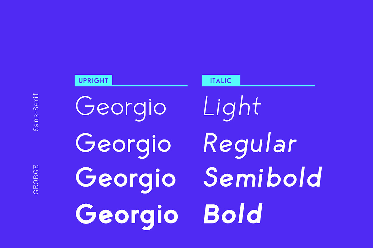 George Sans Geometric Typeface preview 2