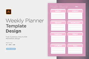 Weekly Planner Sheet Design-34