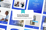 Finance Social Media Templates, a Social Media Template by Sincerely Media (Thumbnail 1 of 7)