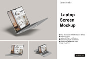 Laptop Screen Mockup, a Mockup by lamorastudio (Thumbnail 1 of 11)