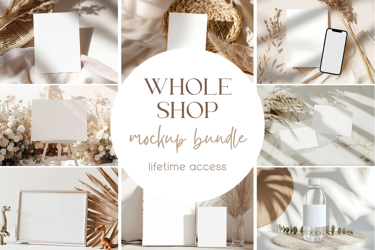 Whole Shop Mockup Bundle, a Product Mockup by TatiMockup (Photo 1 of 10)