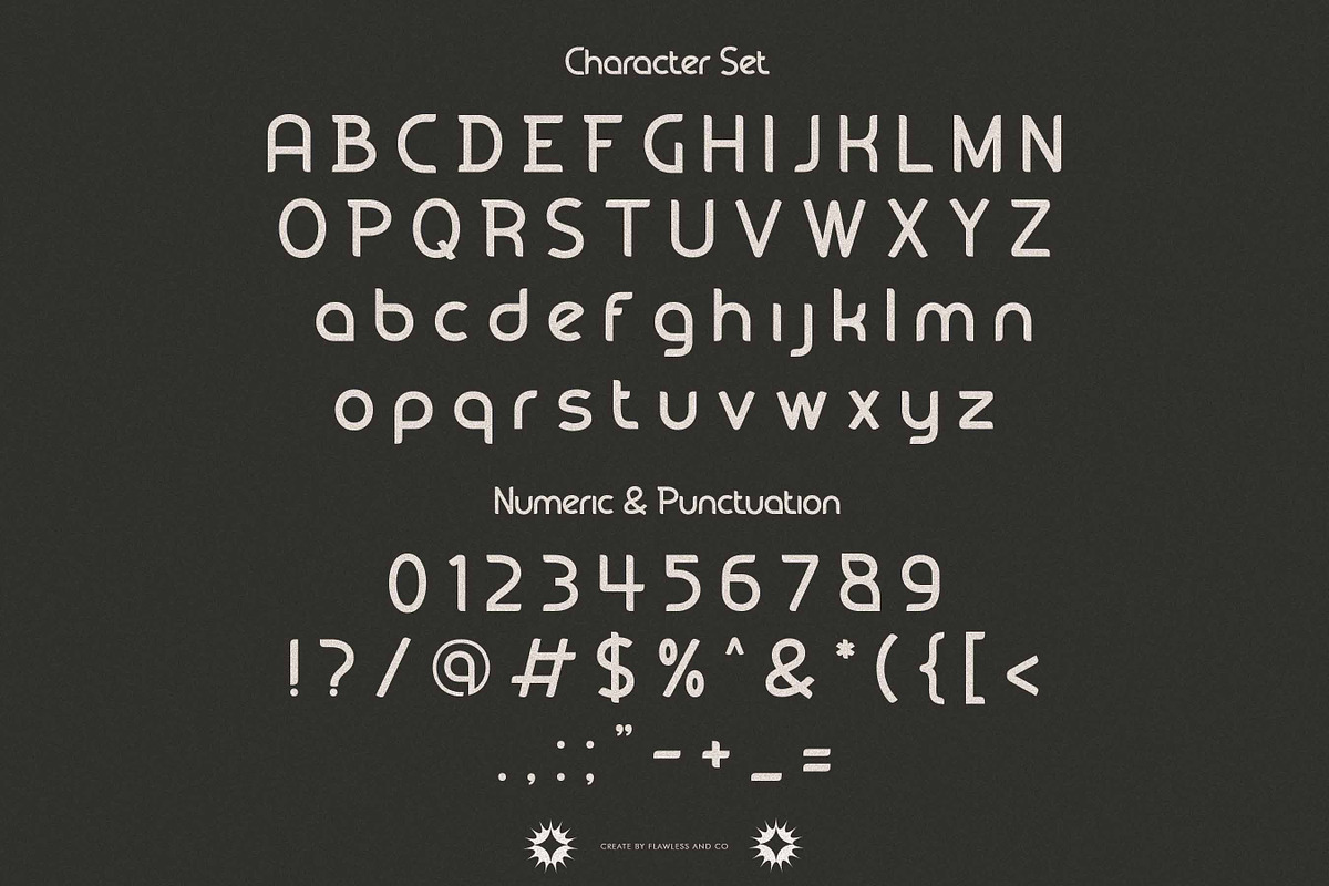Polaryon - Sans Serif Display Font, a Sans Serif Font by Flawless And Co (Photo 9 of 10)