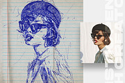 Realistic Pen Sketch Creator, an Action Add-On by Amorjesu.com (Thumbnail 12 of 37)