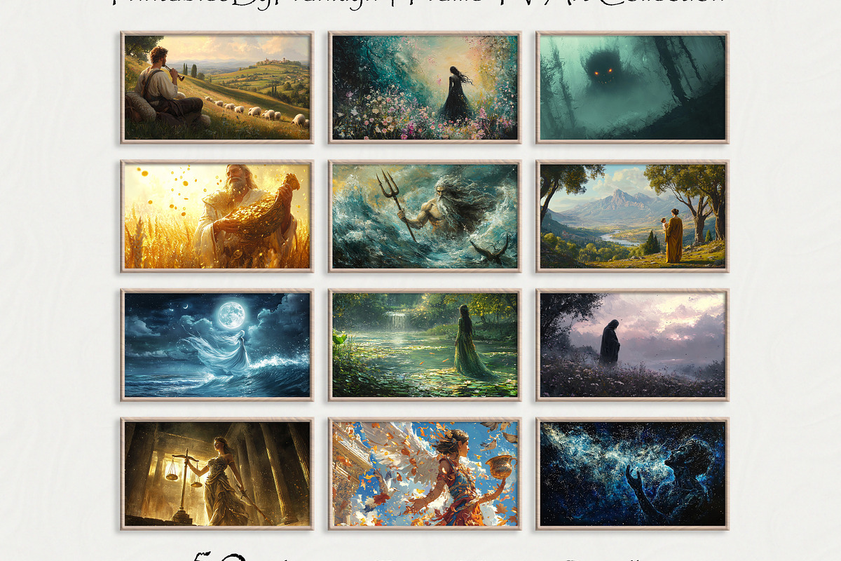 Frame TV Art Greek Gods Bundle of 50, a Wallpaper Photo by PrintablesByFranklyn (Photo 4 of 13)