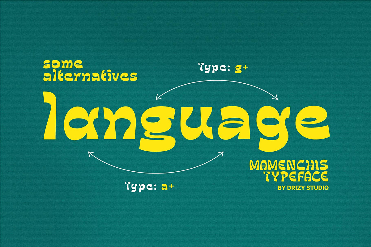 Mamenchisa, a Font by Drizy (Photo 4 of 9)
