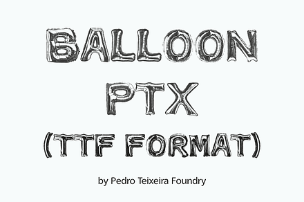 Inflate PTx - Balloon font (TTF), a Sans Serif Font by vectalex