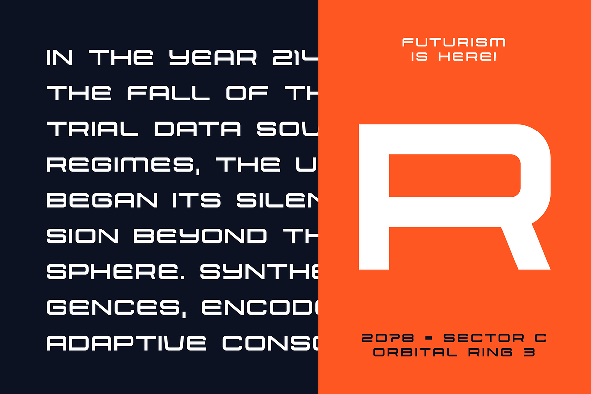 Iqarus Futuristic Sans Serif, a Sans Serif Font by alpercakici (Photo 10 of 15)