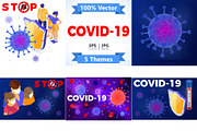 Covid-19 Coronavirus Stop 2019-nCoV, a Healthcare Illustration by TAlex (Thumbnail 1 of 6)