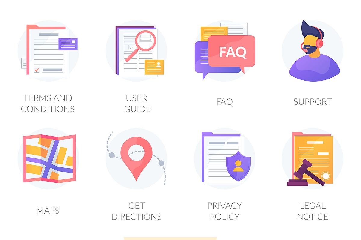 Technology vector illustration kit, an UI Kit Template by Visual Generation