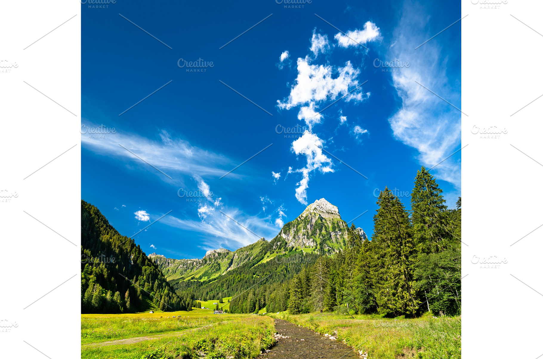 Brunnelistock mountain and Sulzback, a Nature Photo by Leonid Andronov