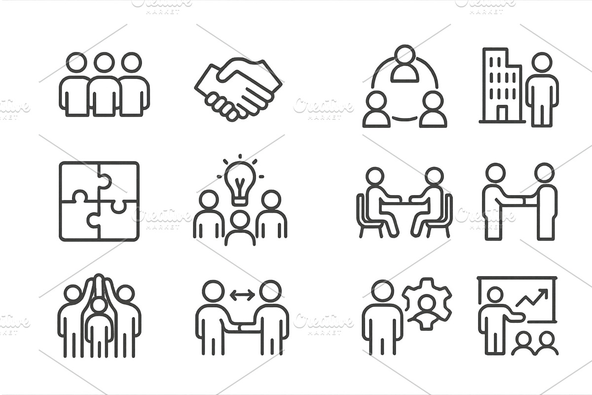 Business collaboration and teamwork, a Person Illustration by ZinetroN
