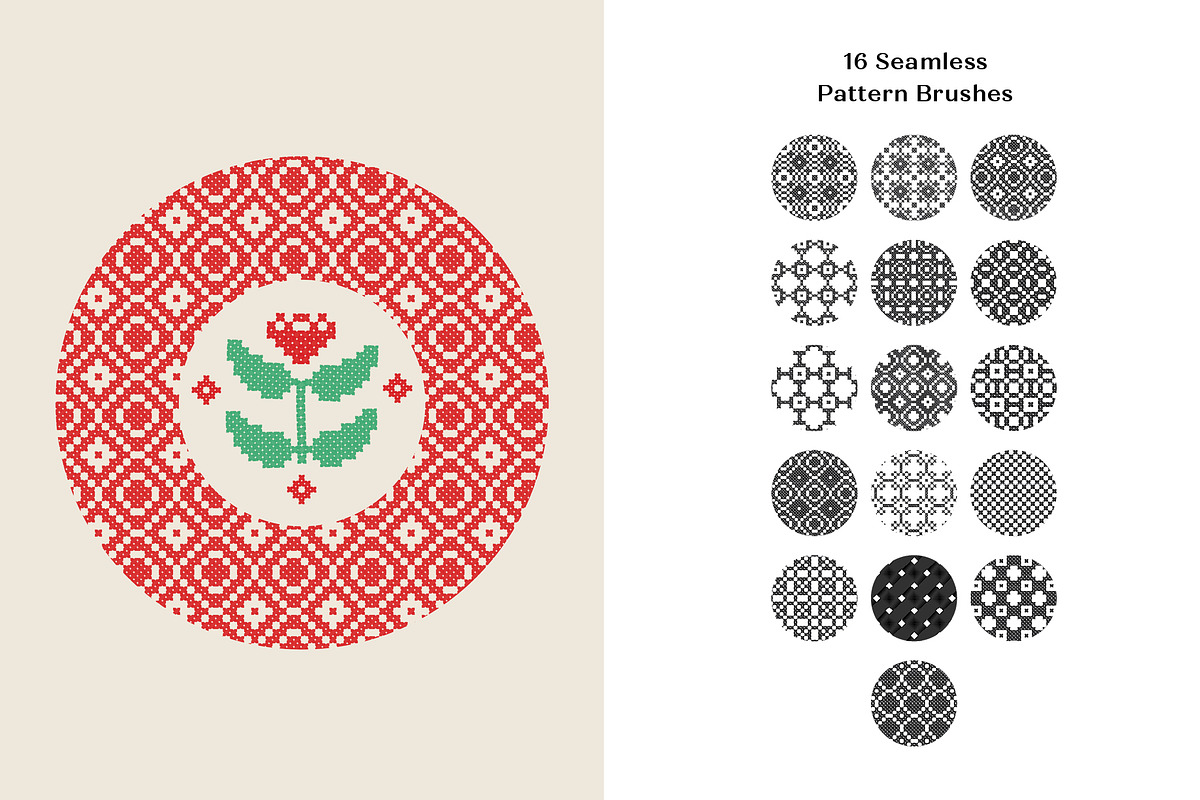 Procreate Cross Stitch Pattern Maker, a Brush Add-On by Pencil Twist (Photo 6 of 10)