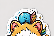 Boho Psychedelic&Sugar Skull Sticker, an Illustration by ETARA by Mea Hau (Thumbnail 6 of 7)