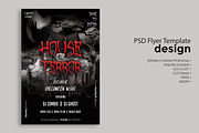 House of Terror PSD Flyer Template, a Flyer Template by Naim Selmani (Thumbnail 1 of 3)