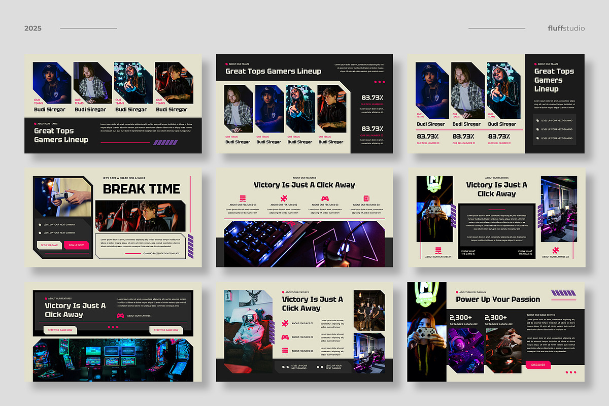 Gaming eSports Keynote Template, a Presentation Template by fluffstudio (Photo 3 of 4)