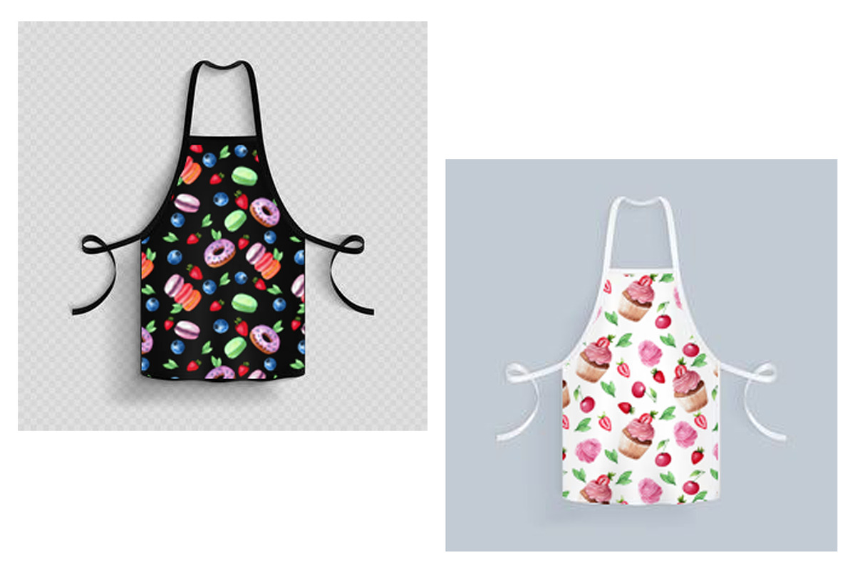 Digital Watercolor Paper. Baking., a Pattern Graphic by TetianaArt (Photo 4 of 5)