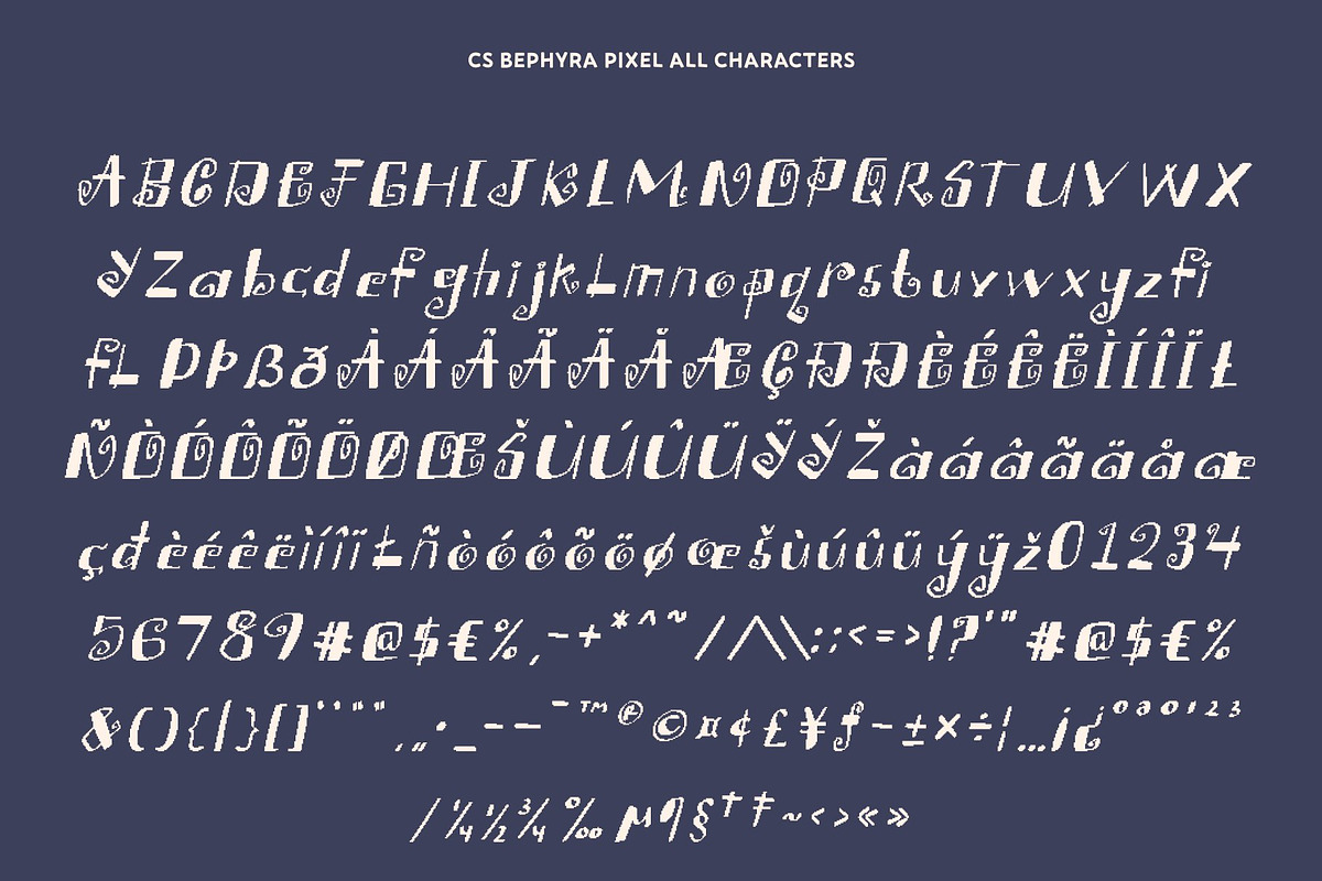 CS Bephyra Pixel, a Sans Serif Font by Craft Supply Co. (Photo 8 of 8)