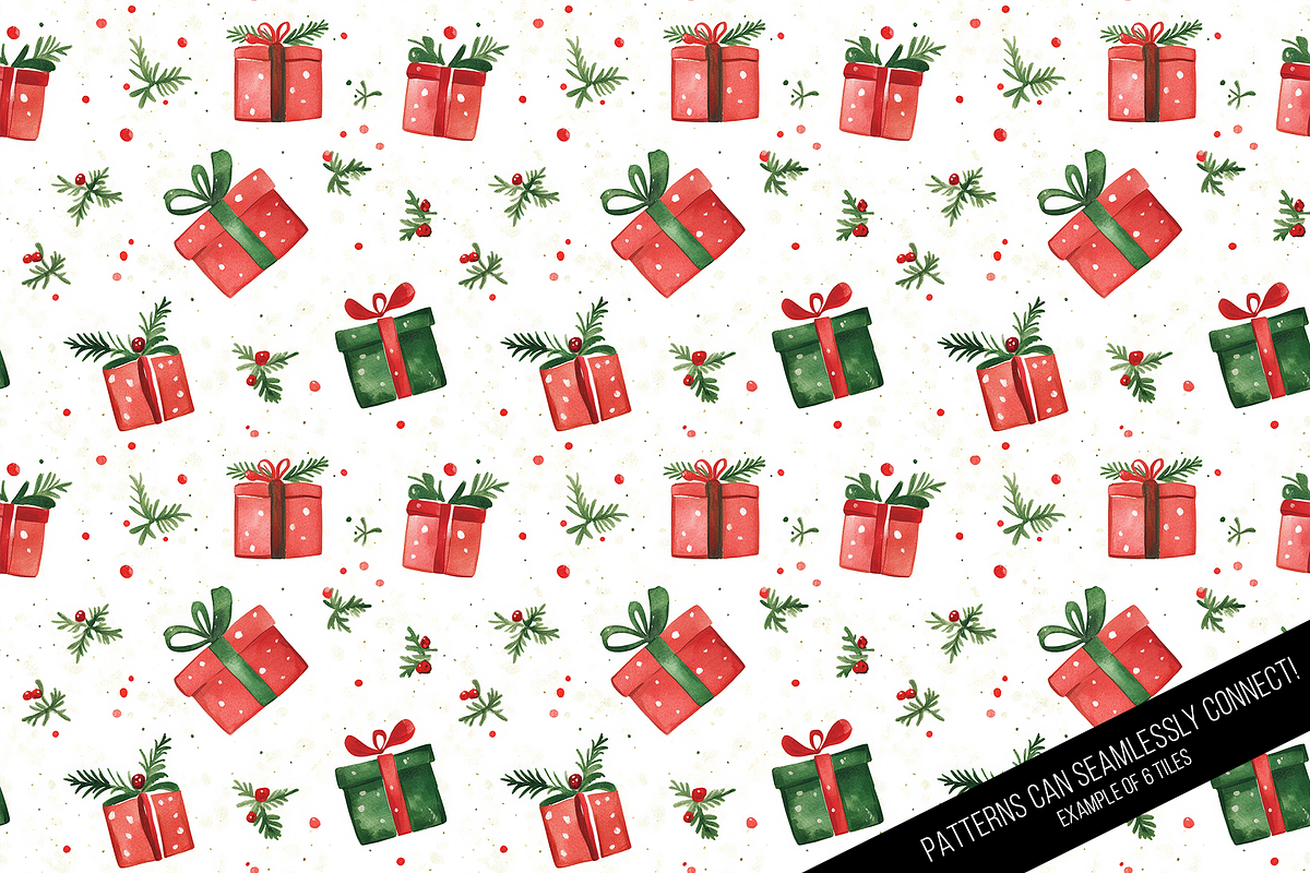 Merry & Bright Digital Paper, a Pattern Graphic by Chromolume Studio (Photo 5 of 16)