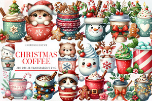 Cute Christmas Coffee Sublimation, an Illustration by Designworld