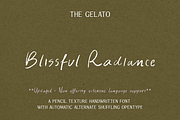 Blissful Radiance Handwritten Font, a Handwritten Font by The Gelato Type (Thumbnail 1 of 29)