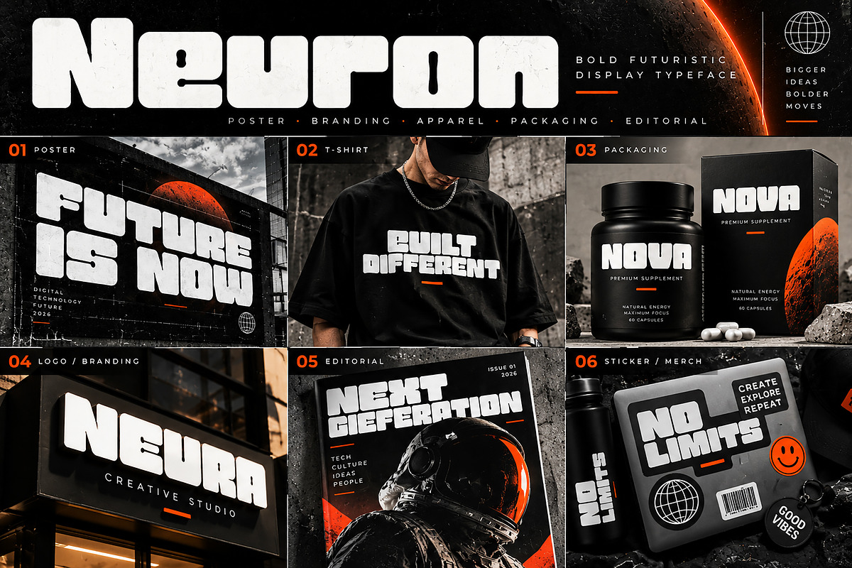 Neuron, a Sans Serif Font by Wow Magic (Photo 6 of 7)