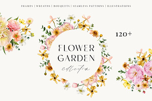 Flower Garden Watercolor Collection