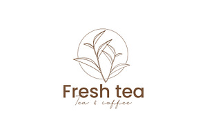 Fresh tea logo illustration, a Branding & Logo Template by Dyn Studio