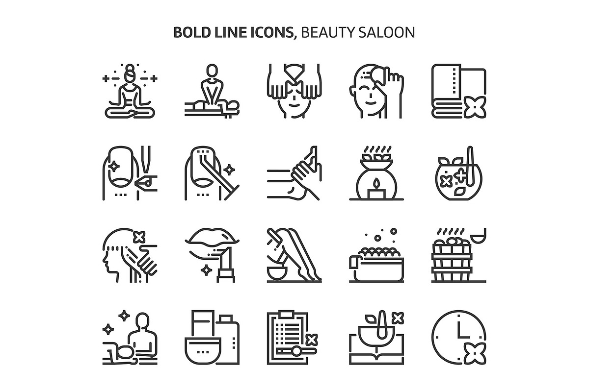 Bold Line Icons, an Outline Icon by Howcolour (Photo 99 of 151)