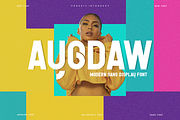 Ayodaw - Modern Sans Font, a Font by QR Design Studio (Thumbnail 1 of 6)