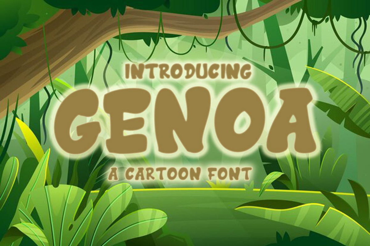 Genoa, a Script Font by Zaenal Studio (Photo 1 of 9)