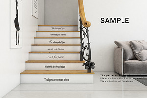 Staircase Sticker Mockup Set