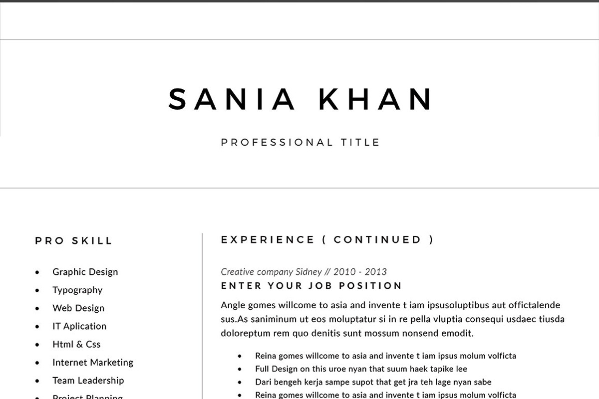 Resume Template/CV, a Resume Template by Symie Design (Photo 5 of 7)