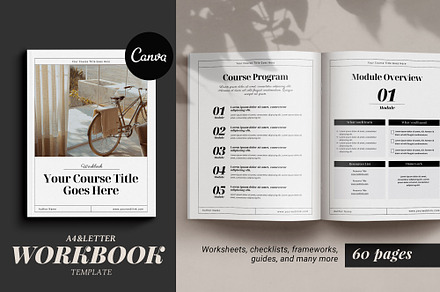 Mulberry Workbook | CANVA | Magazine Templates ~ Creative Market