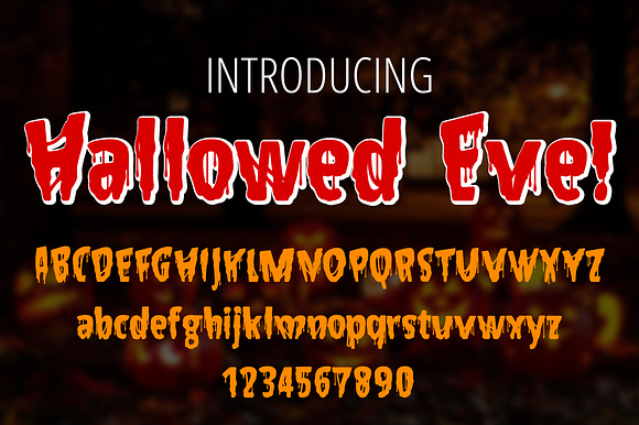 Hallowed Eve Font preview 5