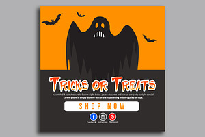Halloween Banner Psd Template 11, a Templates & Theme by Design Up