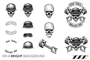 Motorcycle Club Skull Collections, an Illustration by XXX (Thumbnail 2 of 2)