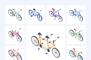 Cycling Isometric Icons, a Duotone Icon by Vectors Market (Thumbnail 8 of 8)