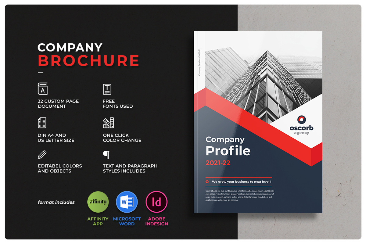 Company Profile Brochure, a Brochure Template by StudioGraficso (Photo 1 of 10)