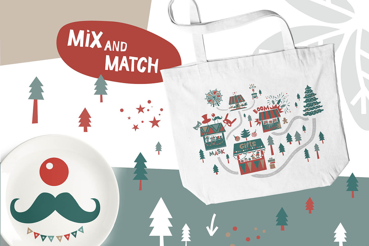 Christmas market. Graphic set, a Graphic by Maru_art (Photo 3 of 10)