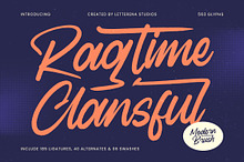 Ragtime Clansful Modern Brush Font