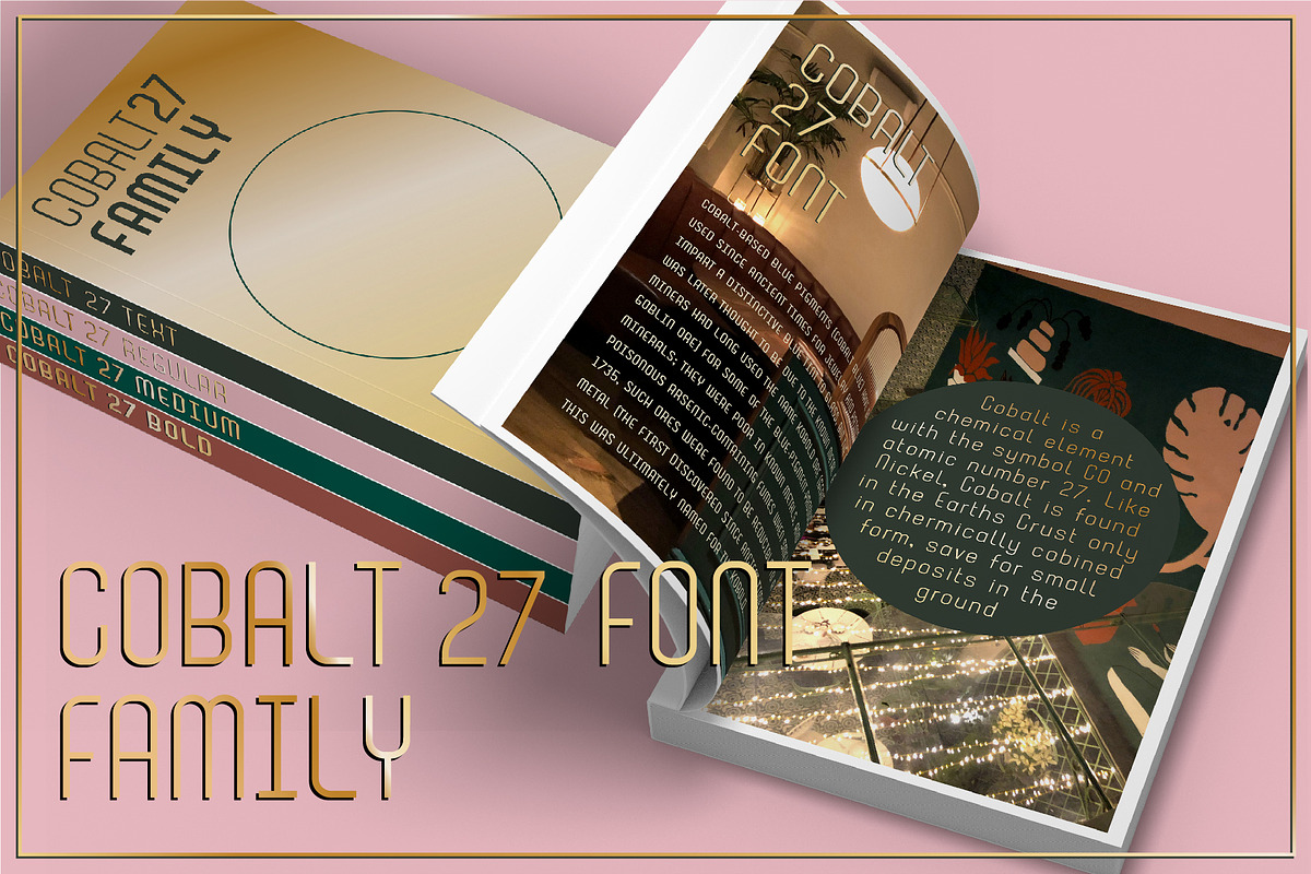 Cobalt 27 Modernist Font Family, a Sans Serif Font by Lee Iley (Photo 1 of 6)